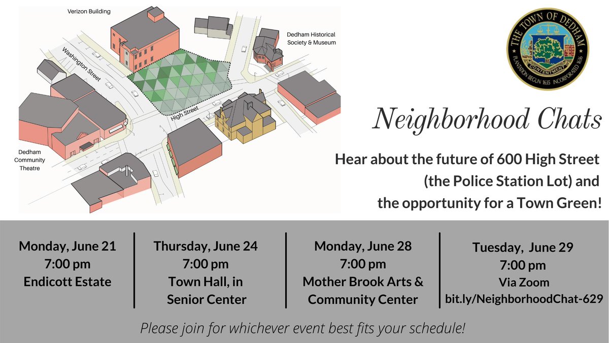 Dedham, MA Planning and Zoning (DedhamPlanning) Twitter