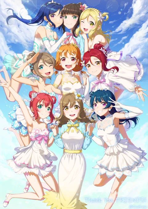 ラブライブ11周年、そしてAqours6周年!おめでとうございます!!!!
もうラブライブは私の人生の一部..
111周年までずっと応援します!!!!!!
団体イラストはこれしかいなかったんで..😅
#ラブライブ11周年
#Aqours6周年 