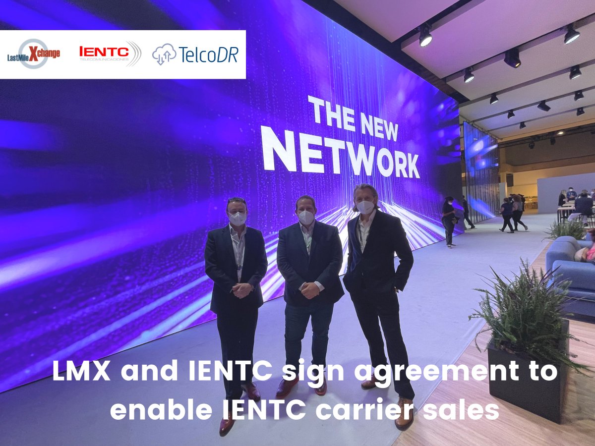 Super excited to have finalized a deal with IENTC Telecomunicaciones, Mexico’s leading alternative NSP, at CLOUD CITY by TelcoDR! 

LMX is excited to be providing IENTC with its Supplier Tool, which will enable them to deliver access quoting digitally to global carriers!