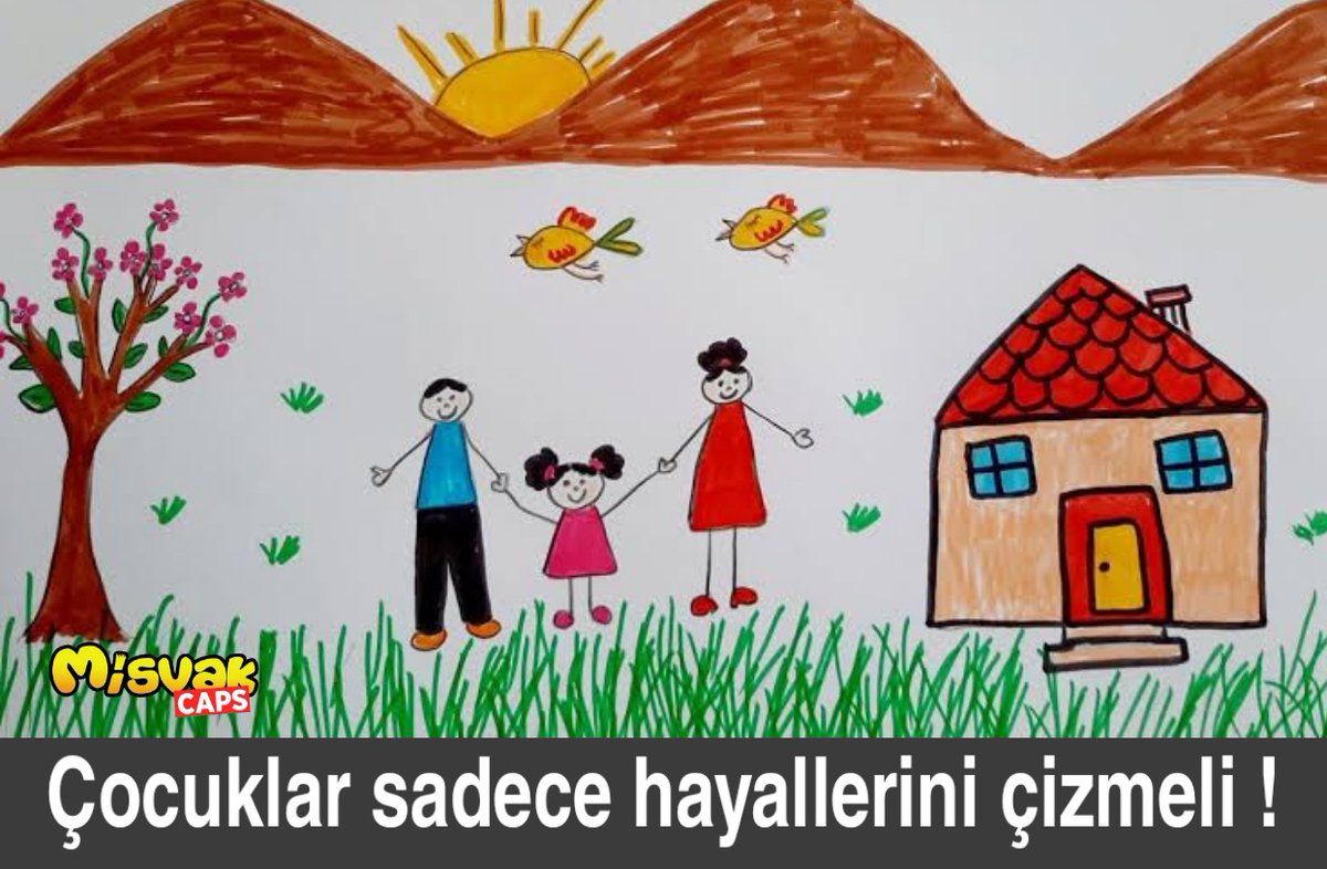 Çocuklar sadece hayallerini çizmeli
#Elmalida2Cocuk