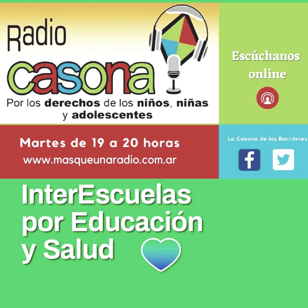 InterEscuelaxES's tweet photo. Hoy a las 19 hs. vamos a estar en Radio Casona conversando con @casonabarrilete   
Pueden escucharnos a través de https://t.co/pAWWbe3LpC https://t.co/DJyh2OA5aQ