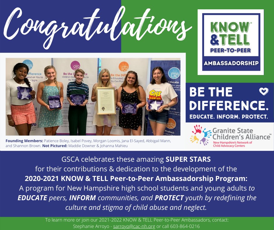 Celebrated these amazing women, the founding members of the 20-21 KNOW &amp; TELL Peer-to-Peer Ambassadorship Program. 

Be the change you wish to see in the world. We can only help the kids we can reach! BE THE DIFFERENCE!

#Changemakers
#KNOWandTELL