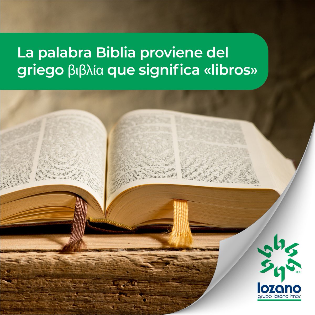 Lozano_Hnos_'s tweet photo. ¿Sabías que?...
En el mundo actual sólo se conservan 21 ejemplares completos de la primera Biblia que imprimió Gutenberg y sólo 2 se exhiben en el museo dedicado al impresor en Maguncia, Alemania. #libroimpreso #laimportanciadelpapel #largavidaalaimprenta https://t.co/NzBgC4Qz08