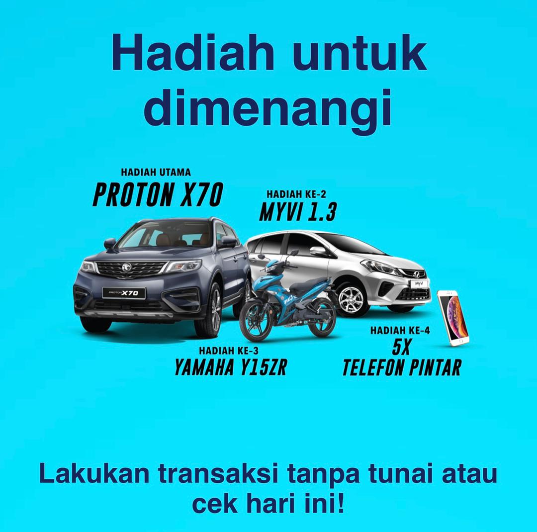 penaberkala's tweet photo. Nak menang ProtonX70, myvi 1.3, Yamaha Y15ZR dan smartphone? Hah, korang kena join ni. Cara nak join mudah je. Mana tahu rezeki korang nak menang besar musim lockdown ni. Jom, baca sampai habis!
#CashlessBoleh #DirectDebit #MyDebit #JomPAY #FPX https://t.co/MlXeSIOs2C
