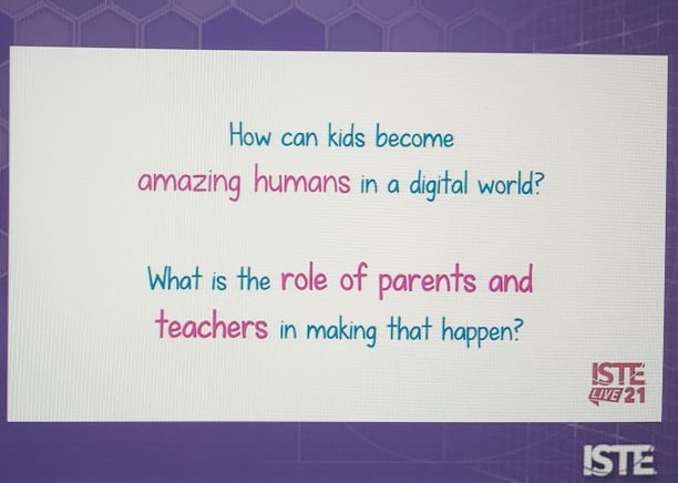 Change the narrative! Ask the write questions! @iste #ISTELive #ISTE2021 Another inspiring Mainstage!