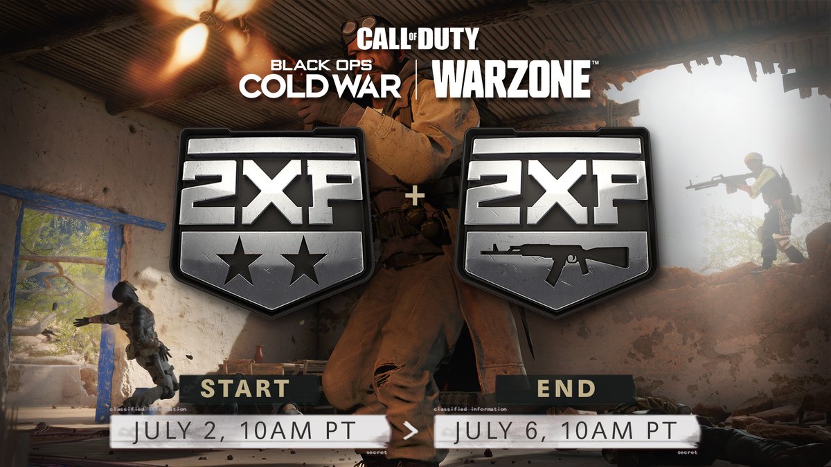 Ready for the holiday weekend?

Four days of 2XP + 2WXP are coming up, starting July 2nd!