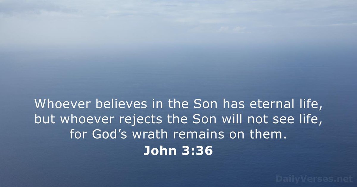EllahieCooking's tweet image. Amen
JESUS SAID in John 3:36 🌟📖🌟
Whoever believes in The Son has eternal Life
Whoever does not obey The Son shall not see life
But the wrath of God remains on him
#Truth #Believe 
#Besides #JesusChrist there is no other #Saviour