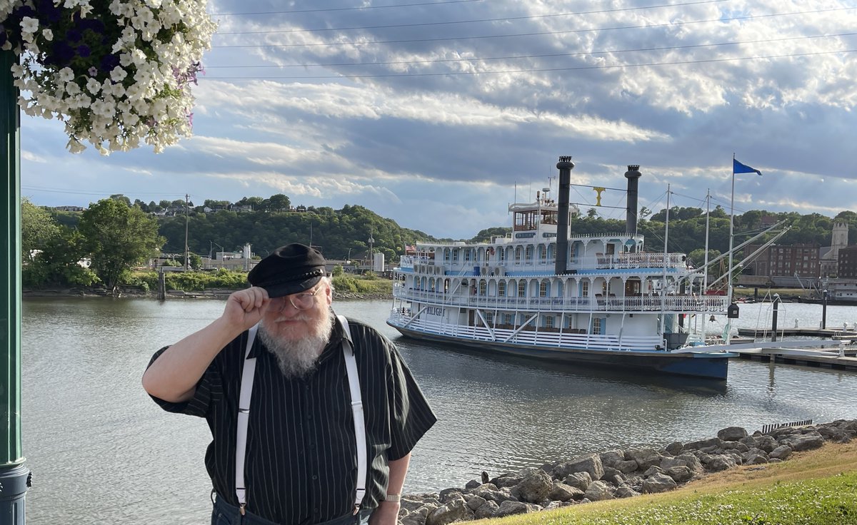 ...Just a fun picture of me and a steamboat :D