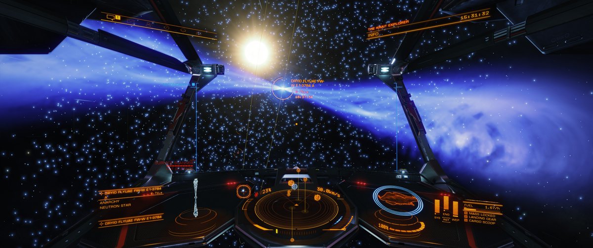 Crazy erratic Neutron star... i am not sure if they are even safe to scoop? I ended up not scooping obviously... #coloniaconnectionhighway