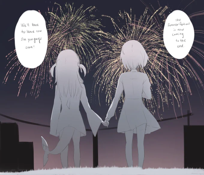 [A Never Ending Fireworks ]Another scuffed work. #amesame 