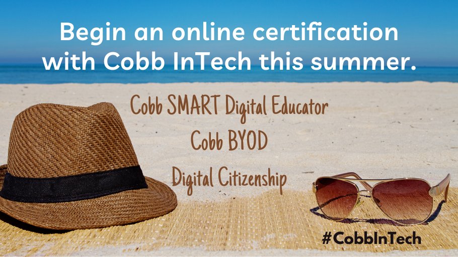 CobbInTech's tweet image. Sign up today for a #CobbInTech Online Certification course! Modules are self-paced and can be done anywhere!

cobbk12org.sharepoint.com/sites/InTechPr…

#CobbDigiLearn #AnywhereLearning