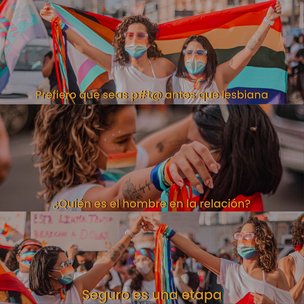 Siempre aguantamos cosas cómo estás ¡Por eso celebramos el orgullo y salimos a luchar por nuestros derechos! #Pride2021  #HappyPride
