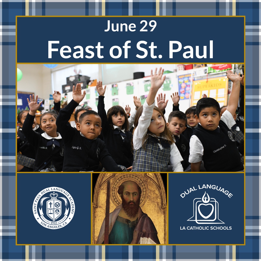 DualLanguageLA's tweet image. Today is the Feast of St. Paul. It honors St. Paul, prolific spreader of the Faith through the Eastern Mediterranean world. 

St. Paul Dual Language Academy in Mid-City Los Angeles offers bilingual education in the heart of Los Angeles.

#duallanguageimmersion
#losangeles