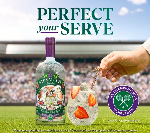 Perfect your serve with the champion of gins; <a href="/sipsmith/">Sipsmith Gin</a> &amp; Wimbledon celebrate the Official Partnership with the Limited Edition bottle, available only in select airports in the UK or to reserve online and collect as you travel: ow.ly/zXAh50Fl37c

#perfectyourserve #dutyfree