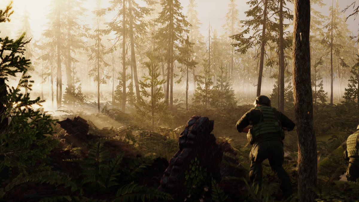Soldier in the Haze Forest. #madewithunity #unity3d #HDRP
