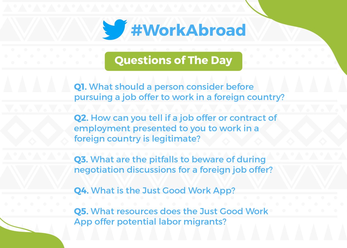Michelle Koinange, Team Lead - Migration <a href="/capahq/">Council of Anglican Provinces of Africa</a>, will be providing responses to the following questions. Please tag your comments with A1, A2, and so on. Use the hashtag: #WorkAbroad