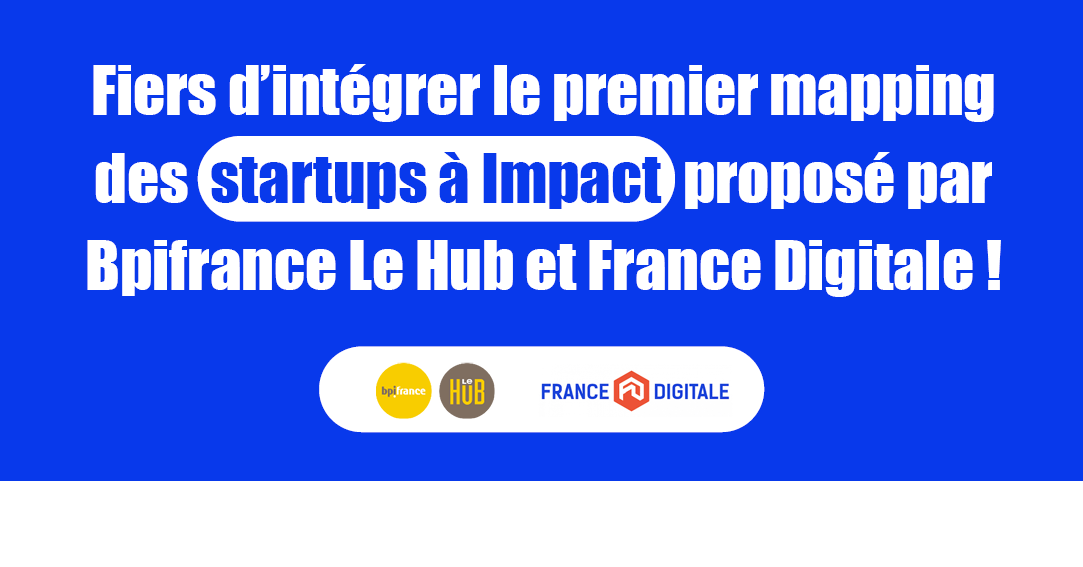 🚩Bpifrance Le Hub et France Digitale ont publié ce matin le 1er mapping des startups à #Impact françaises : on en fait partie !

➡Le Mapping : lehub.bpifrance.fr/mapping-startu…