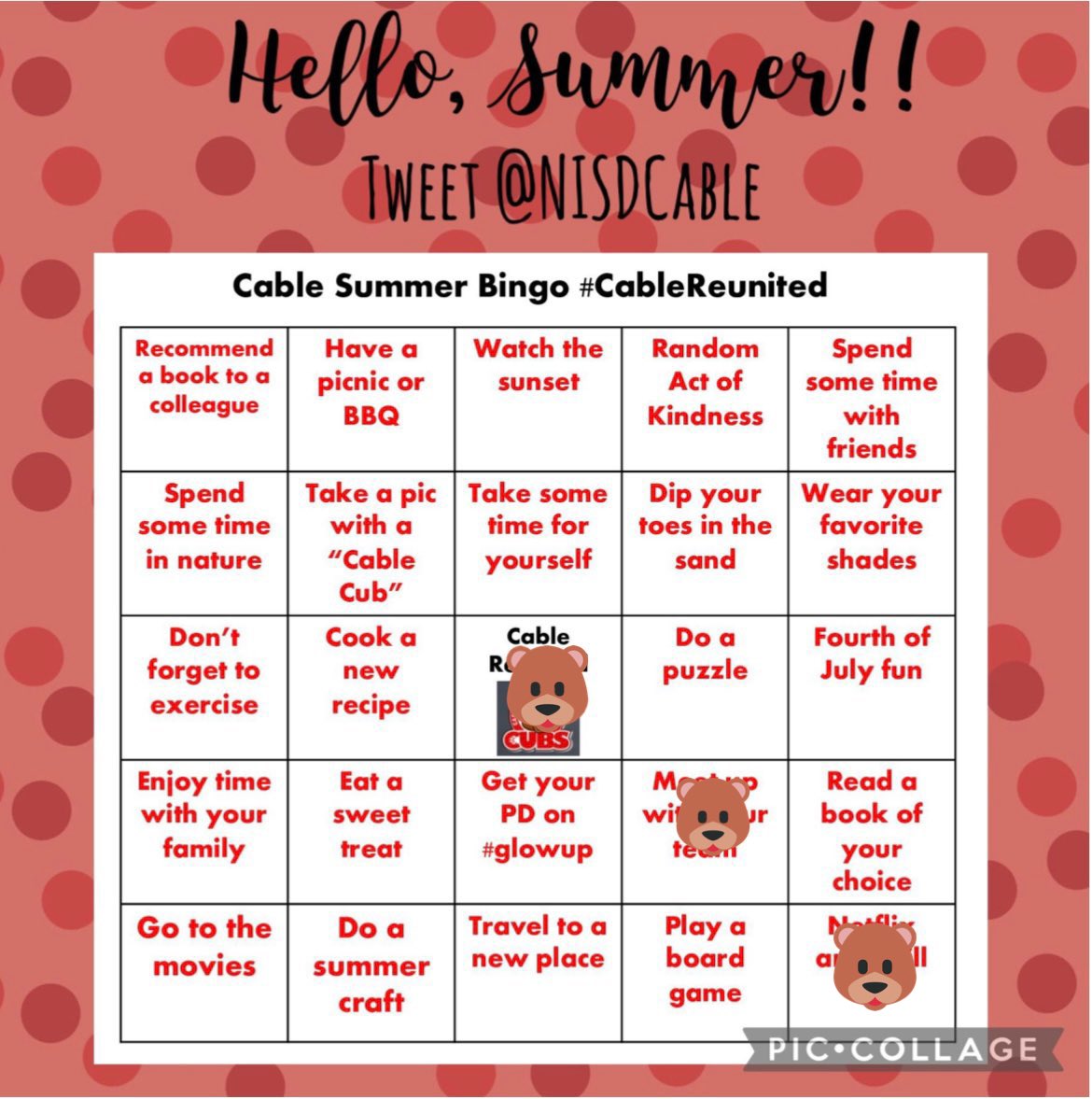 misspenap's tweet photo. Netflix and Chill!
Watching New Girl! π»
I love being able to wake up past 6 am!! #CableCubs #NISDCable #SummerBingo @NISDCable https://t.co/9VYV1nyHyM