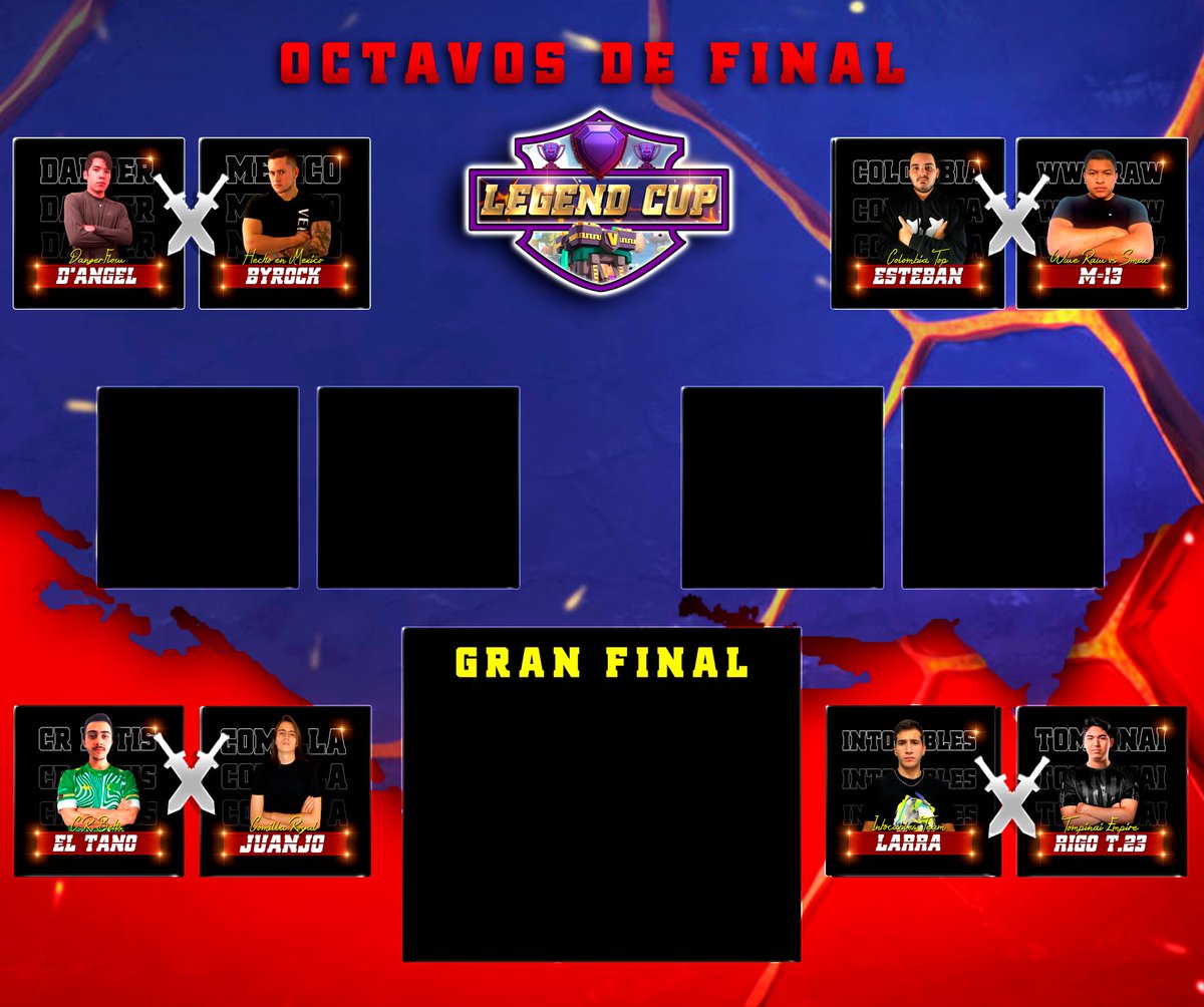 💥Ufffff ya estamos en cuartos de Final 💥
<a href="/ZolokOficial/">Código: ZOLOKO</a>  mira ya casi se termina la #legendcup felicidades por llegar a cuartos..💯
<a href="/zbyrock/">ByRockk</a> 
<a href="/rigotorres23CoC/">rigotorres23🇲🇽</a> 
<a href="/esteban/">@egmmx@threads/@𝗲𝘀𝘁𝗲𝗯𝗮𝗻@mastodon 🇺🇦</a>
<a href="/m13/">ّّّّ</a>
@TanoCoc 
<a href="/LARRA_coc/">LARRA_IA</a> 
<a href="/DangerflowC/">Dangerflow ES</a> 
<a href="/JuanJos58864367/">JuanjoFdeZzz</a> 
TRAMICIONES EN FACEBOOK 
facebook.com/HectorG2121