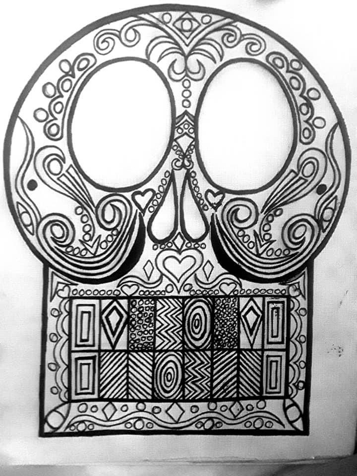 DrayvenVixx's tweet photo. Last little bit lol I miss drawing!!!! 🖤🖤💀☠️😢#art #uniquegifts #sellingcontent #trippy #artshare #art #artist #artwork #ContentCreator #originalart #design #drawing #followme #follow #sketchart https://t.co/kNdrctZPwi