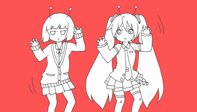 ボカロ曲イラスト いろいろまとめ2 初音ミク グミルカ 鏡音リン Gumi 浅井麻 立ち絵配布のイラスト