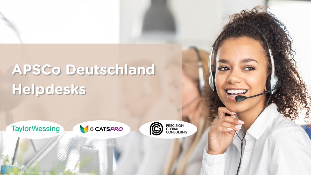 APSCoGermany's tweet photo. APSCo Deutschland Members have access to 3 different helpdesks, covering Germany, international key markets & the USA☎️
Contact our Affiliate Members @TaylorWessingDE, #6CATSPRO & @pgc_group through our website: https://t.co/D2RV8Zf6MX
#Recruiters #InternationalRecruitment https://t.co/48NLoZ6OC5