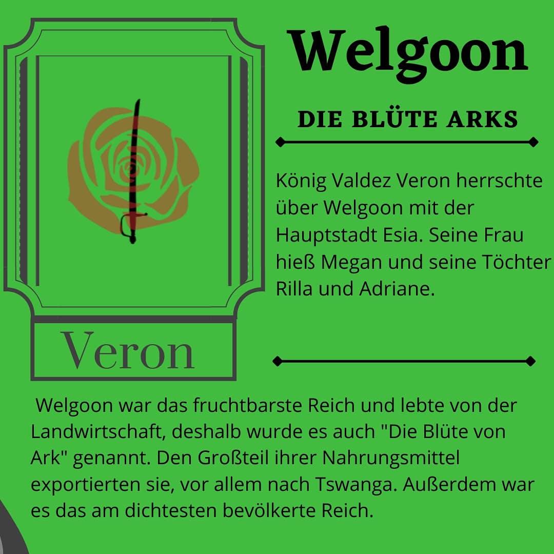 wallner_s's tweet photo. Das nächste Gebiet von #Ark : Welgoon.
Es war das fruchtbarste aller Königreiche und wurde die Blüte Arks genannt.
Das Land wurde von König Valdez Veron beherrscht.
#DerSinn #sawallner #autor #amwriting #fantasy https://t.co/dHDKpyr9a7