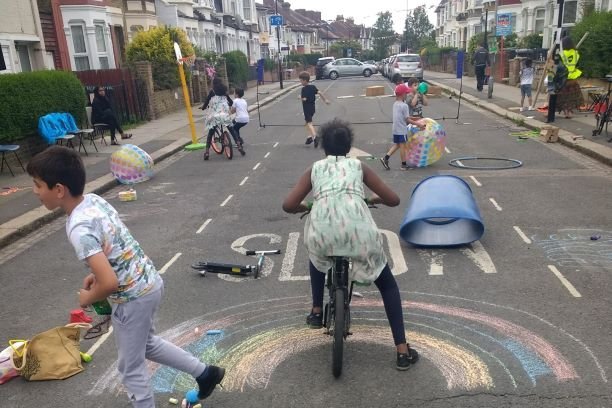 londonplay's tweet photo. Hooray! No charges for #playstreets in Croydon. Or in any of the many other London boroughs where residents can apply. So what are you waiting for? Convert your street into a temporary space for play and socialising this summer - ask us how! https://t.co/aRwEp5Ka95