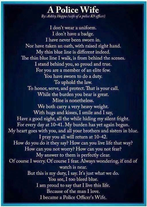 FORSOL6's tweet image. I got this from another forum, to all the wives/husbands out there we thank you for standing by us #SAPS #HAWKS #NPA #BlueLivesMatter