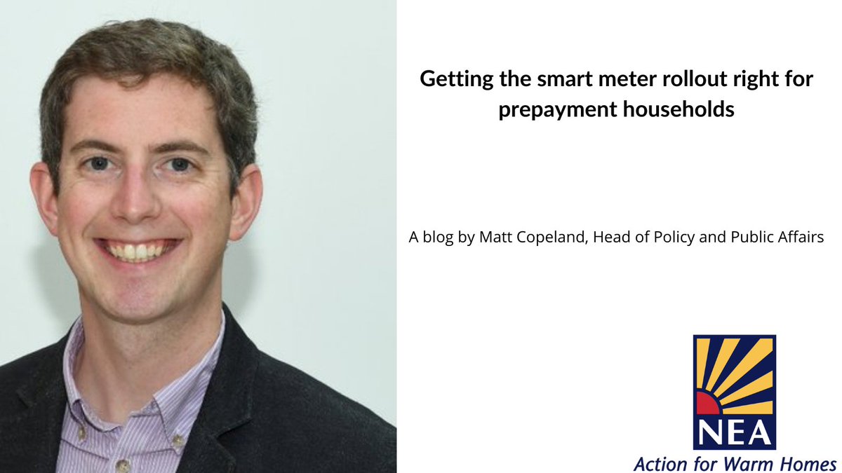 NEA_UKCharity's tweet photo. Today we launched a report on #SmartPPM, read more from our Head of Policy and Public Affairs @Matt_Copeland1 about why we need the smart meter rollout to work for prepayment households
https://t.co/b8SMO0jCxR https://t.co/LBp05FYf9A