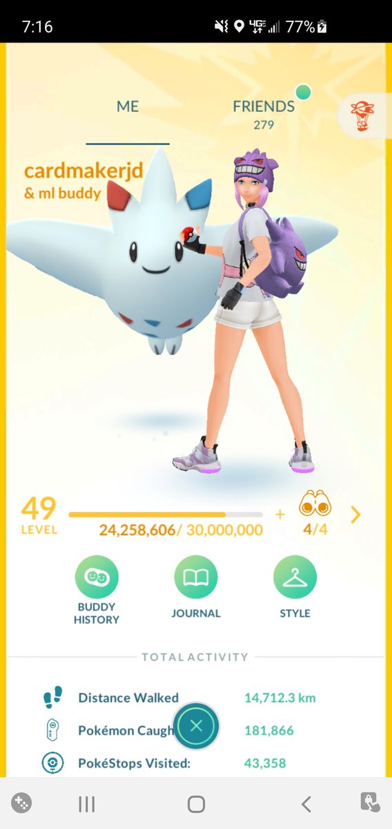 jen_deslauriers's tweet photo. Today's goal is to hit at least 26, With my coworker out, we'll see if its possible ๐คฃ one bf and one ultra today too hopefully ๐คฉ๐ฅณ#PokemonGO #levleup #grindto50 https://t.co/pv4RfmkkNG