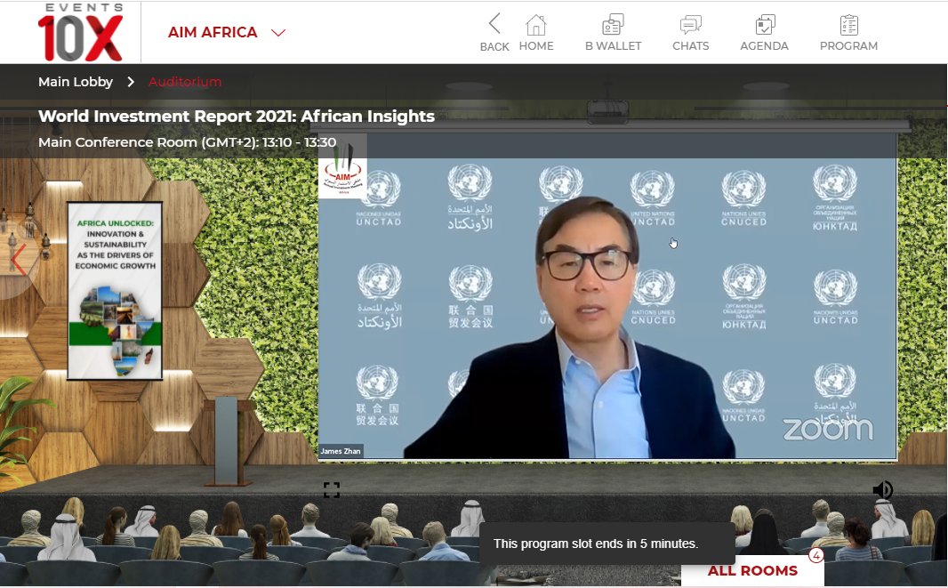 events10x's tweet photo. Great insights from @Jamesunctad about the World Investment Report 2021 at the @AIM_Congress AIM AFRICA event.
@UNCTAD 
#Events10X #WIF #UNCTAD #investment https://t.co/aKGnH5ImME