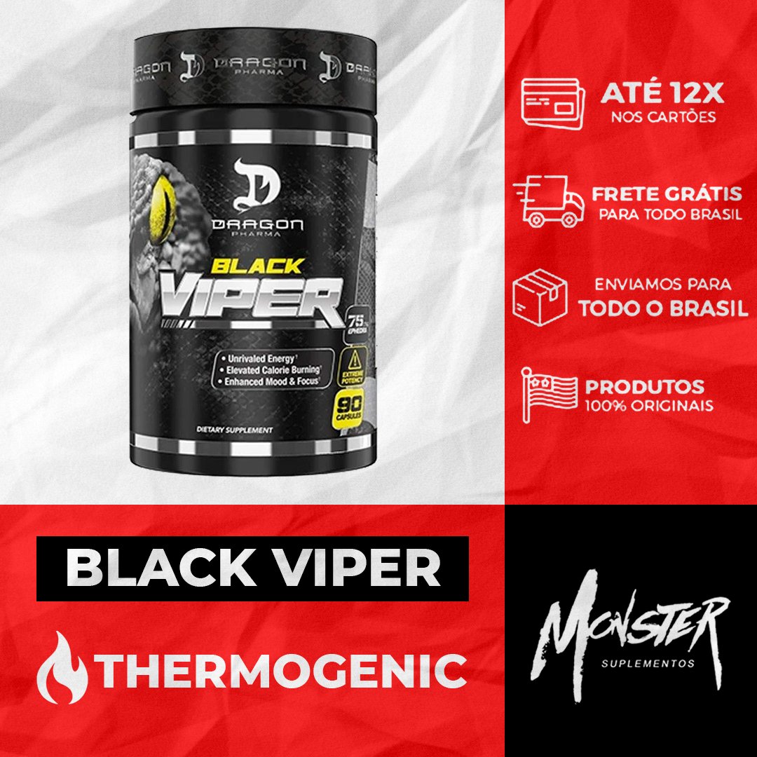 Monster_Suple's tweet photo. Frete Grátis para todo Brasil 🇧🇷🚚
Adquira já! 👇
https://t.co/QcOSshK2Ir
⠀
Black Viper Dragon Pharma - Benefícios
Controle do apetite
Queima de gordura de forma acelerada
Fórmula importada de qualidade

Maior definição muscular
⠀
Preço: R$167,28 https://t.co/qXEOBKCVRB
