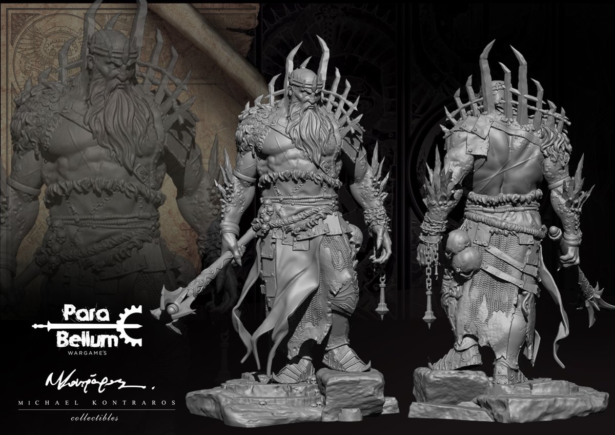 PBWargames's tweet photo. Few and far in between, Ice Jotnar are the nobility of their kind and
the most powerful.

Gifted with an innate mastery over storm and ice, their massive forms are sheathed in heavy ice and
rime allowing them to wade into battle unscathed 

#Conquest #ParaBellumWargames https://t.co/33i7vQ85Dq