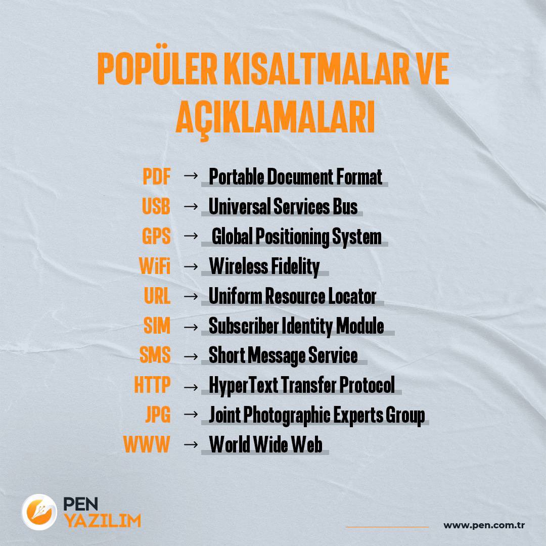 Günlük hayatımızda kısaltmaları sıkça kullanıyoruz. Özellikle yazılımda kısaltmalar sürekli karşımız çıkıyor. En sık karşılaştığımız bazı kısaltmalar ve açıklamalarını sizin için sıraladık. 🌼
#yazılım #kısaltmalar #developers #yazılımcılar #yazılımöğren