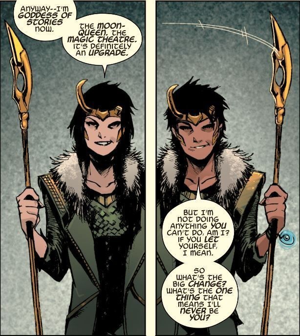Just a reminder that the comics did indeed say outright that Loki is genderfluid, it's canon
Loki is Loki, no matter the form 🌸 