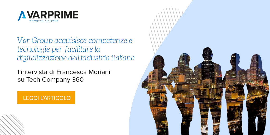 VarPrime's tweet photo. Sostenere le imprese italiane nel percorso di #DigitalTransformation.
Nell’articolo di #TechCompany360 @FranceMoriani racconta i piani di #BusinessCombination di @VarGroup, perché “Nessuno può proseguire da solo in questi percorsi di trasformazione…”
https://t.co/yEwCrK90AY https://t.co/La39ZIS1iR