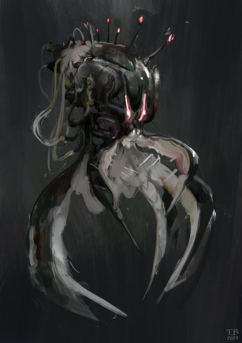 ThomasBrissot's tweet photo. // Monsterbots //

They are all very personal and I would like to make a book with maybe 50 to a 100 of them, I am also working on environments that they could evolve in. 

#Monsterbots #artistsontwitter #DigitalArtist #digitalart #digitalartwork #illustrationart #darkart https://t.co/EWBH1ErlCf