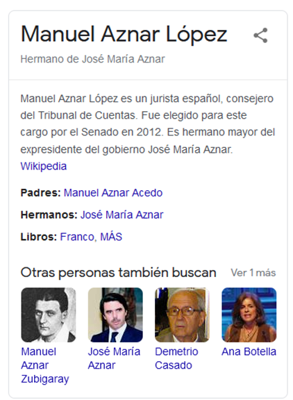 ClubStarTrekSEd's tweet photo. Poned "Manuel aznar lopez" en el Google...
#JusticiaEspañola
#TribunaldeCuentas
#SpanishIsAfascistState https://t.co/YjHm2o7RyK