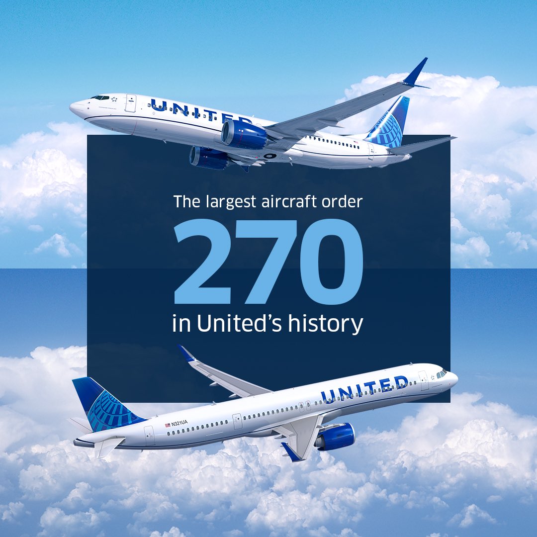 Kirk Limacher (@limacherkirk) on Twitter photo 270 new planes means 25,000 new jobs. There are blue skies ahead for <a href="/United/">United Airlines</a>, and I’m incredibly proud of the teams who persevered through the last 15 months to get us here. #BeingUnited #UnitedAirlines 270 new planes means 25,000 new jobs. There are blue skies ahead for <a href="/United/">United Airlines</a>, and I’m incredibly proud of the teams who persevered through the last 15 months to get us here. #BeingUnited #UnitedAirlines