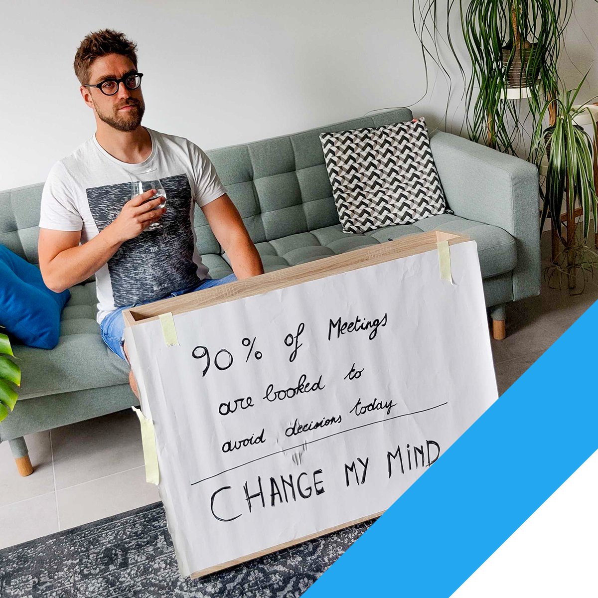 ThinkTomorrowBe's tweet image. 90% van de meetings is een excuus om vandaag geen beslissing te nemen 🤔 #wadenkte #noprojectmanagement