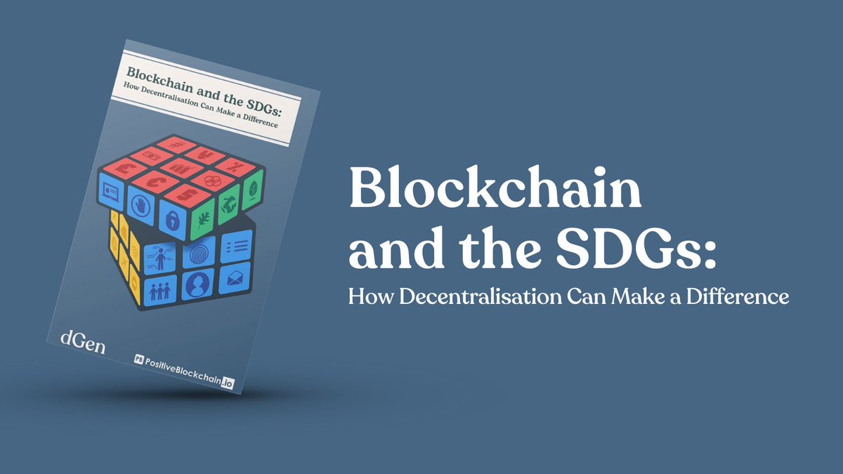 💥 Our latest report is out!💥 <a href="/PositiveBlock/">PositiveBlockchain.io 💙</a>  
  
Blockchain's use beyond speculative finance is emerging and maturing. The report analyses blockchain potential to support the achievement of the #SDGs.