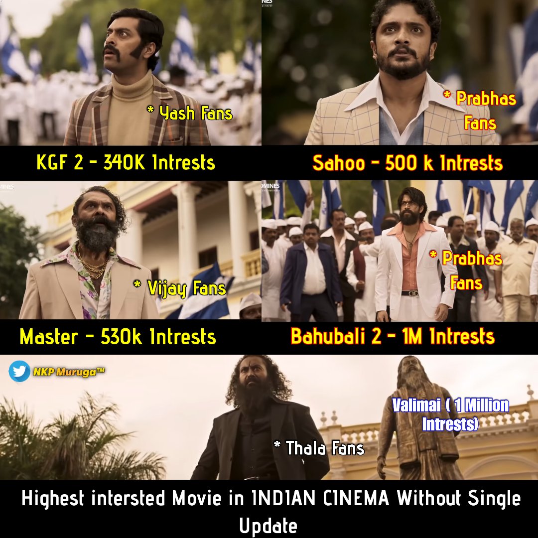nkpmuruga's tweet photo. Creating Records in INDIAN CINEMA 😎💥..

#Valimai 
#VALIMAIcreatesHistoryInBMS https://t.co/AB1pwaPgBM