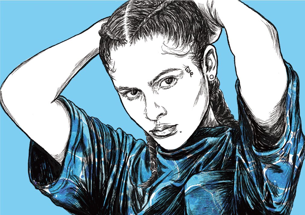 _MOGROW_'s tweet photo. a drawing of 070 Shake
#portrait #procreate #070shake #danimoon #ポートレイト https://t.co/an92K3Ok59