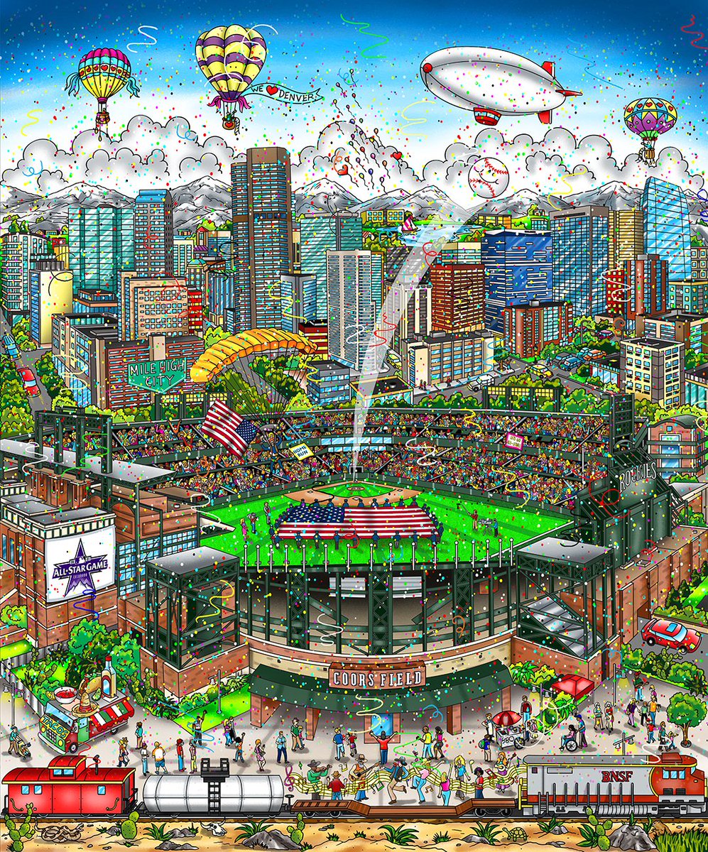 Mike &amp; Kacey have an autographed 2021 MLB All Star game poster from Westchester pop artist Charles Fazzino...win your copy at 8:45 on 100.7 WHUD!