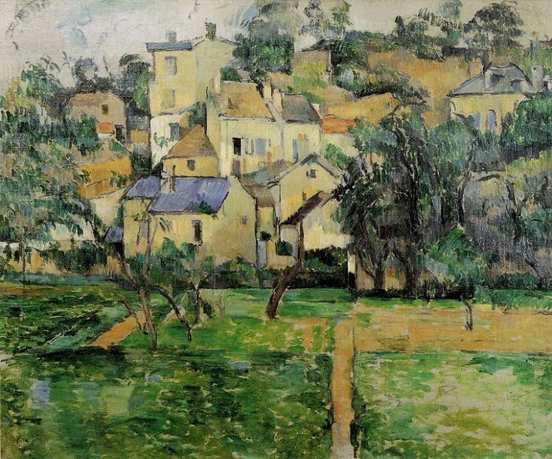 Paul Cézanne  :  L ' Hermitage a Pontoise-ban (1881)