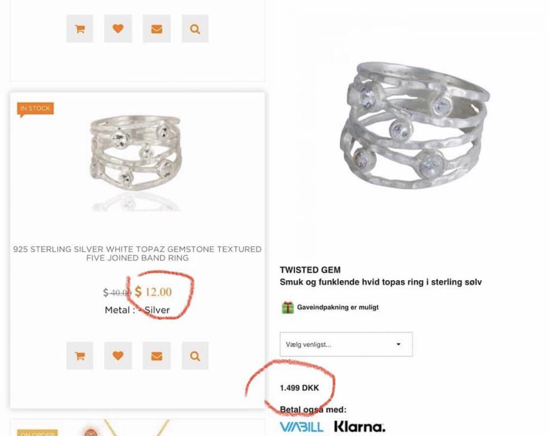 Too0909Too's tweet photo. Hvor er det strengt man kan købe præcis samme smykker på AliBaba som hos Mai Manniches JewlsCph…bare langt billigere 😅😅😅 #manniche #jewlscph https://t.co/AtP3gaPGix