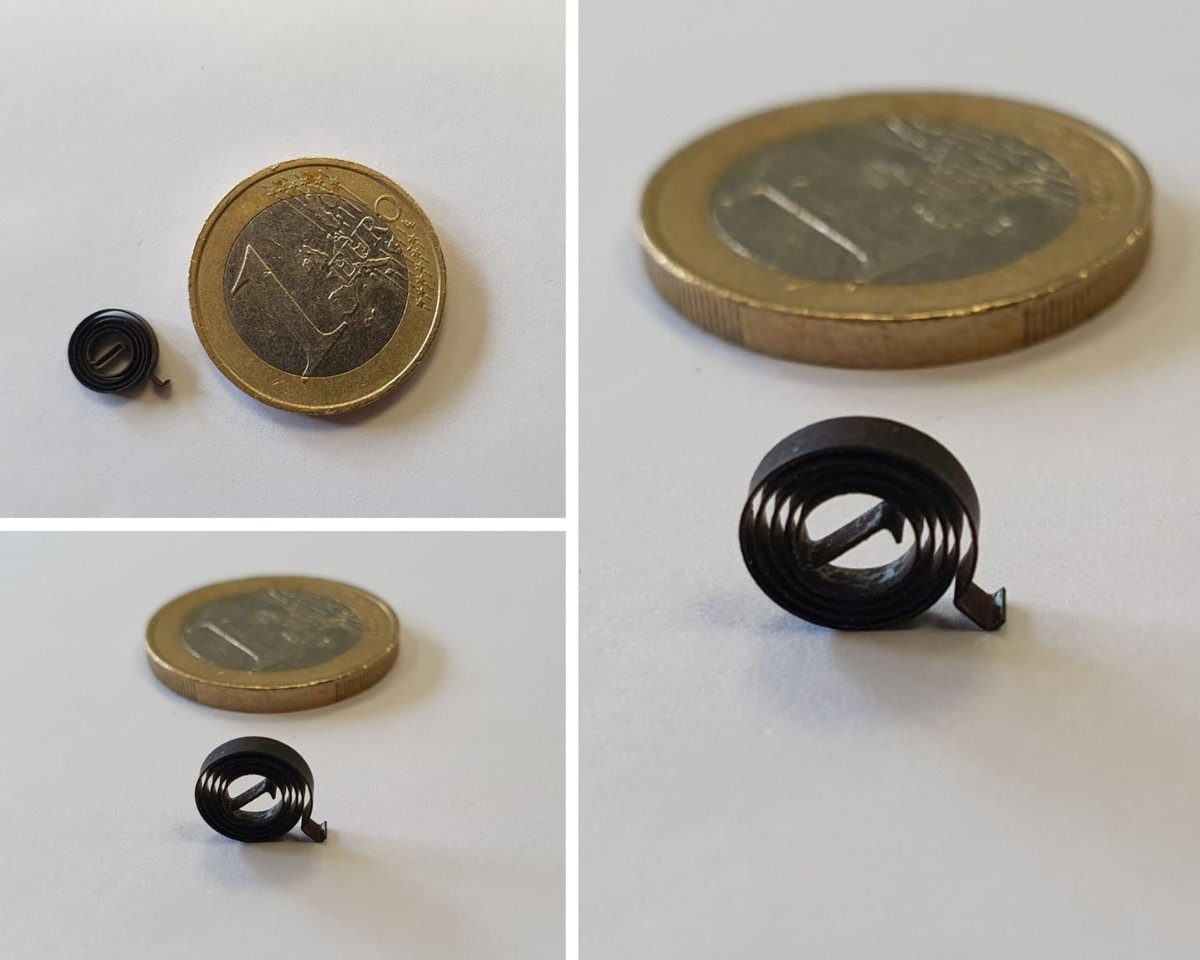 📸 : Ressort spiralé
▪️Épaisseur: 0.15mm
▪️Type de fabrication : Manuelle
▪️Temps de fabrication : inférieur à 1 minute 30
A vos pronostics : dans quel produit peut-on trouver ce ressort ?
📍 ZA du Moulin - 25150 Remondans
📱 : +33 3 81 92 42 93
▶️ adec-ressorts.com