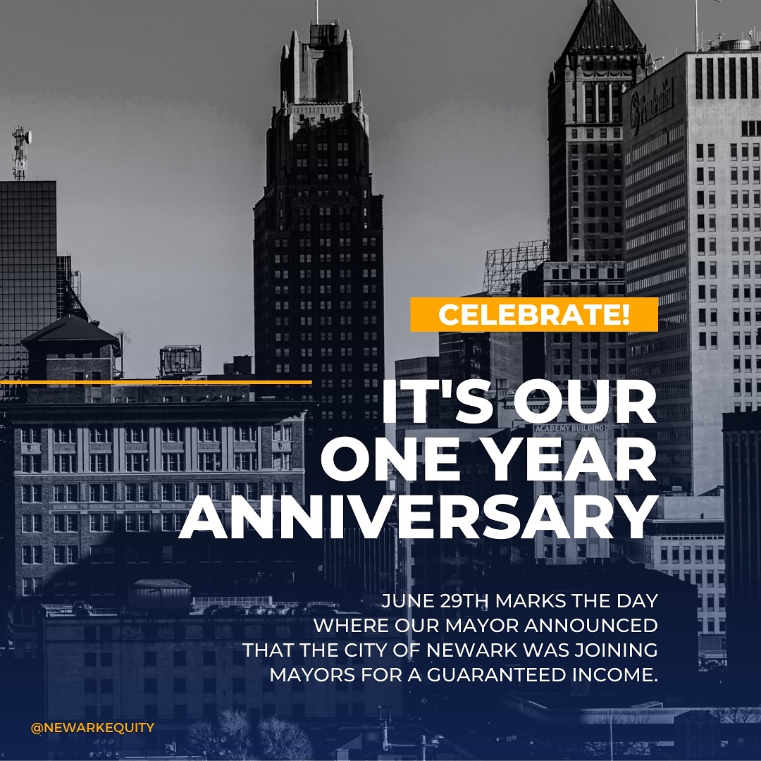 🎉 Can you believe it?! A year ago today, our Mayor made the bold decision to join <a href="/mayorsforagi/">Mayors for a Guaranteed Income</a> and we’re so grateful for that decision. Fun Fact: <a href="/CityofNewarkNJ/">City of Newark</a> was the second city to join this network! Newark will be launching its #guaranteedincome pilot program this fall.
⠀