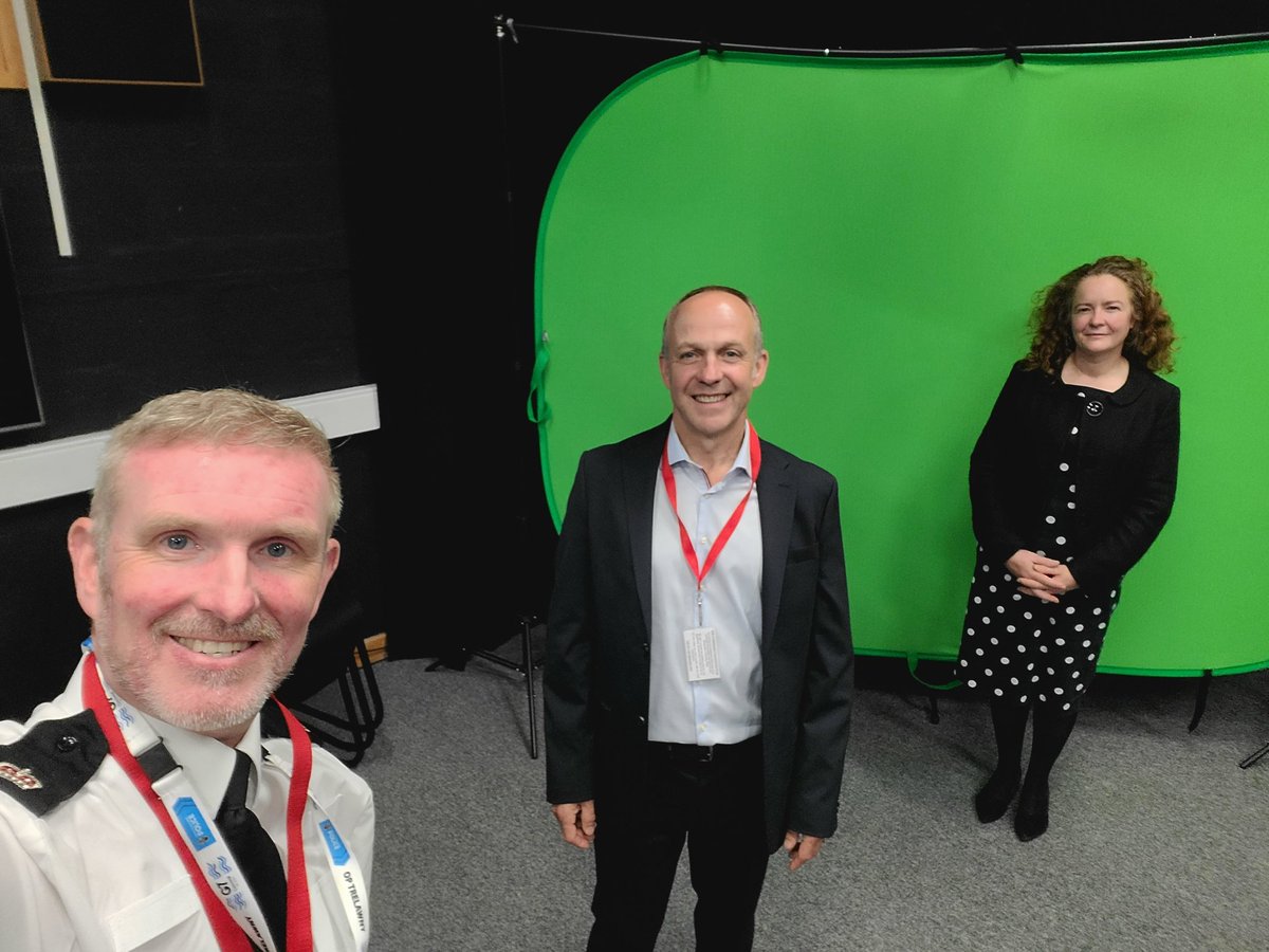 MarkDCleland's tweet photo. Thanks to Angela and Keith from @ASPolice for supporting @TheNICRP @onisconsulting @SmartWaterGrp_ in the production of our Police &amp; Partner training material for #MetalCrime #CatalyticConverterCrime today https://t.co/rGj1HZRFNM